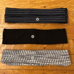 3 lululemon headbands